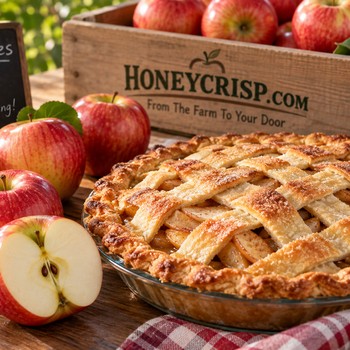 Gala apples and warm homemade apple crisp